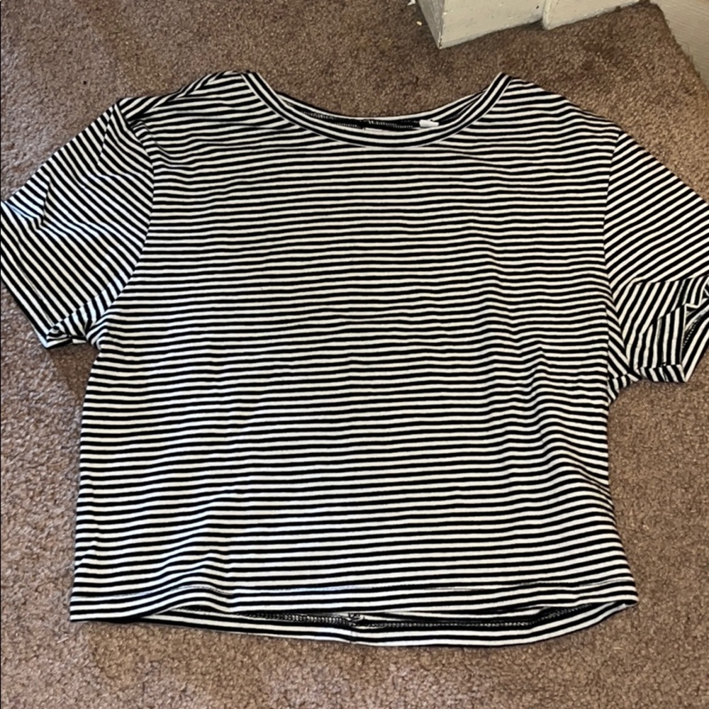 Pacsun Striped Crop Top